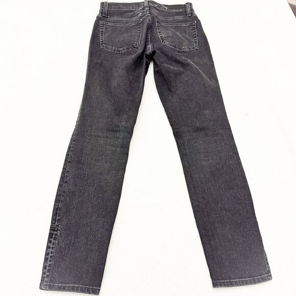 Something Navy Black Charcoal Split Hem Skinny Denim Jeans K5094 Size 25 - Picture 3 of 9